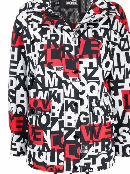 alphabet-print Moschino jacket Love Women 0430